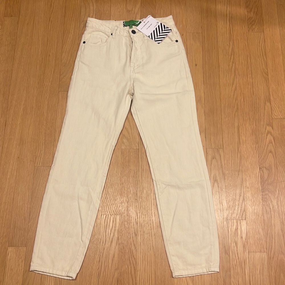 NWT Sandrine Rose Off white Jeans size 24